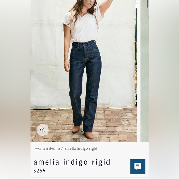 Imogene & Willie Amelia indigo rigid jeans size 27 - Picture 6 of 10